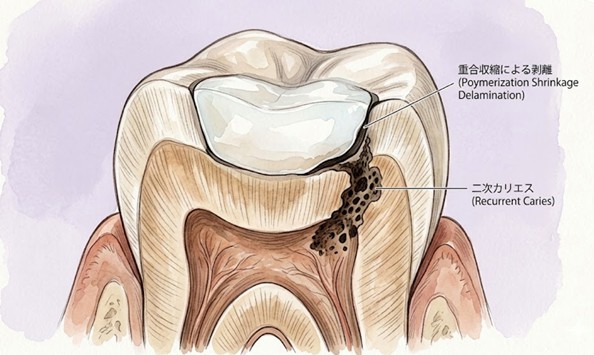 レジン充填のリスク